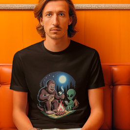 Bigfoot-Alien-UFO-Kryptid-Übernatürlich Nacht T-Shirt