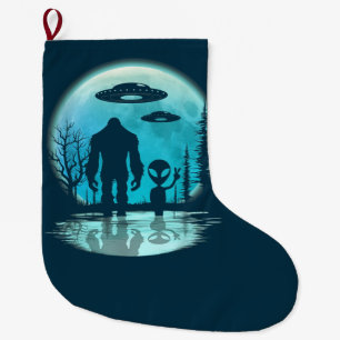 Bigfoot Alien UFO Offenlegung Verschwörung Geschen Großer Weihnachtsstrumpf