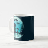 Bigfoot Alien UFO Offenlegung Verschwörung Geschen Kaffeetasse (Vorderseite Links)