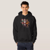 Bigfoot Alien und der Weihnachtsmann glauben Niedl Hoodie (Vorne ganz)