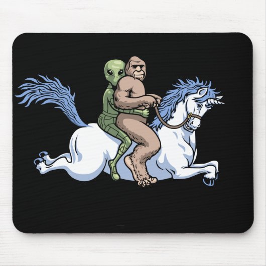 Bigfoot, alien, Unicorn Mousepad (Vorne)