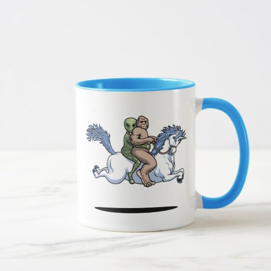 Bigfoot, alien, Unicorn Tasse (Rechts)