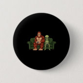 Bigfoot Alien Video Games Gaming Sasquatch Ufo Men Button (Vorderseite)