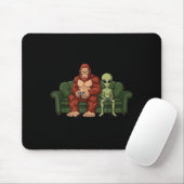 Bigfoot Alien Video Games Gaming Sasquatch Ufo Men Mousepad (Mit Mouse)