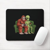 Bigfoot Alien Video Games Gaming Sasquatch Ufo Men Mousepad (Mit Mouse)