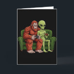 Bigfoot Alien Videospiele Gaming Sasquatch Ufo Män Karte<br><div class="desc">Bigfoot Alien Videospiele Gaming Sasquatch Ufo Männer Jungen Kinder</div>