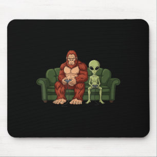 Bigfoot-Alien-Videospiele Gaming Sasquatch UFO-Män Mousepad