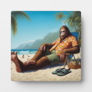 Bigfoot Am Strand Fotoplatte