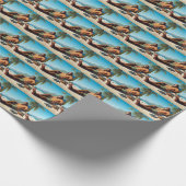 Bigfoot Am Strand Geschenkpapier (Ecke)