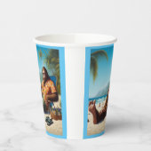 Bigfoot Am Strand Pappbecher (Links)