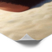 Bigfoot Am Strand Poster (Ecke)