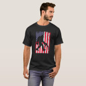 Bigfoot American Flag 2. Änderung T-Shirt (Vorne ganz)