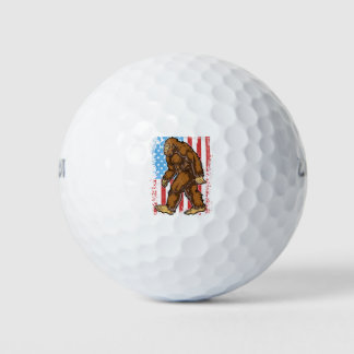 Bigfoot American Flag 4. Juli Golfball