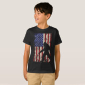 Bigfoot American Flag 4. Juli Patriotic T-Shirt (Vorne ganz)