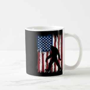 Bigfoot American Flag Funny 4. Juli Patriotic Kaffeetasse