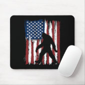 Bigfoot American Flag Funny 4. Juli Patriotic Mousepad (Mit Mouse)