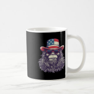 Bigfoot American Flag Hat 4. Juli Patriotic SA Kaffeetasse