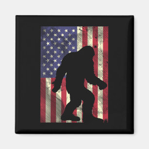 Bigfoot American Flag Memorial Day Sasquatch Pa Magnet