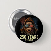 Bigfoot Amerika Feuerwerk 4. Juli 250 Button (Vorne & Hinten)