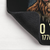 Bigfoot Amerika Feuerwerk 4. Juli 250 Mousepad (Ecke)