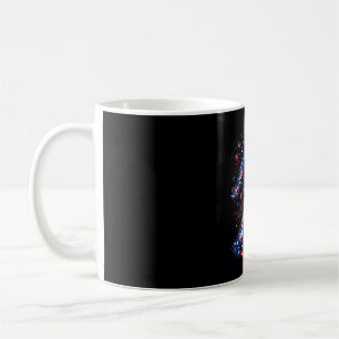 Bigfoot amerikanische Flagge Sasquatch patriotisch Kaffeetasse