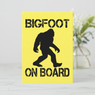 Bigfoot an Bord Lustiger Bigfoot Einladung