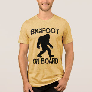 Bigfoot an Bord Lustiger Bigfoot Tri-Blend Shirt