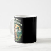 Bigfoot and Alien Drinking Beer Funny St Patricks Kaffeetasse (Vorderseite Links)