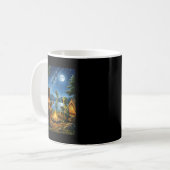 Bigfoot And Alien Loch Ness Campfire Sasquatch Fun Kaffeetasse (Vorderseite Links)