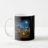 Bigfoot And Alien Loch Ness Campfire Sasquatch Fun Kaffeetasse (Links)