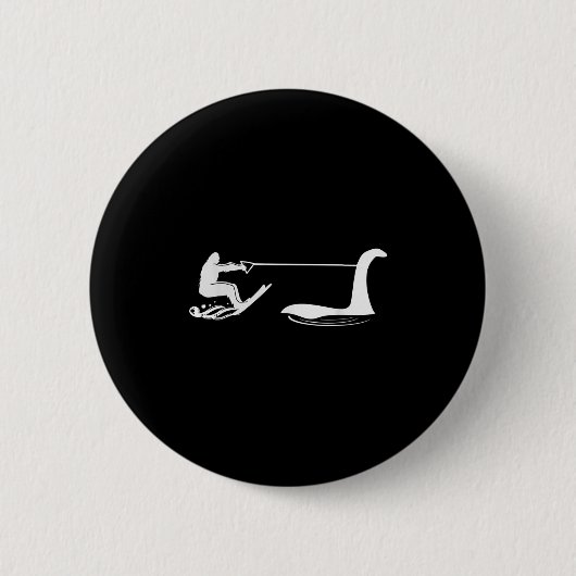 Bigfoot and Lochness Monster Jet Ski Button (Vorderseite)