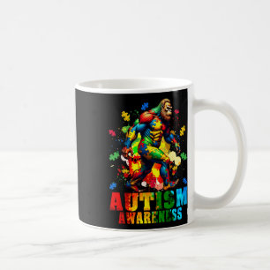Bigfoot and Puzzle Pieces Autismus Awareness Day A Kaffeetasse