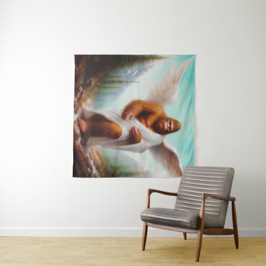 Bigfoot Angel Wandteppich (Beispiel (Horizontal))