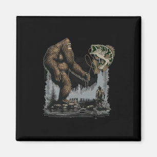 Bigfoot-Angeln Lustiger Sasquatch-Fisch Magnet