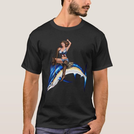 Bigfoot-Angeln T-Shirt (Vorderseite)