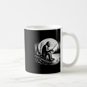 Bigfoot Angelsee Sasquatch Fisherman Funny Fis Kaffeetasse
