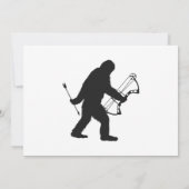 Bigfoot Archer Silhouette Einladung (Rückseite)