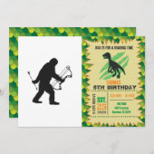 Bigfoot Archer Silhouette Einladung (Vorne/Hinten)