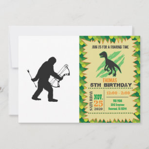Bigfoot Archer Silhouette Einladung