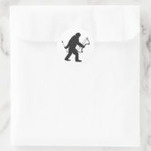 Bigfoot Archer Silhouette Runder Aufkleber (Tasche)