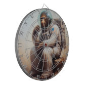 Bigfoot Astronaut Dartscheibe (Vorderseite Links)