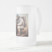 Bigfoot Astronaut Mattglas Bierglas (VorderseiteRechts)
