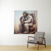 Bigfoot Astronaut Wandteppich (Beispiel)