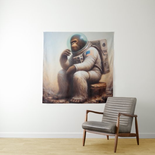 Bigfoot Astronaut Wandteppich (Beispiel)