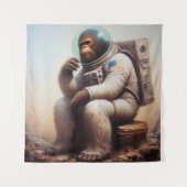 Bigfoot Astronaut Wandteppich (Vorderseite)