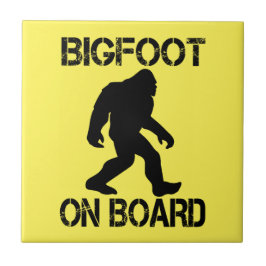 Bigfoot auf Board Funny Bigfoot Fliese