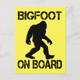 Bigfoot auf Board Funny Bigfoot Postkarte