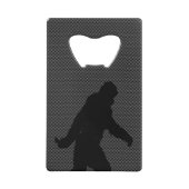 Bigfoot auf Kohlenstoff-Faser-Druck Geldbeutel Flaschenöffner (Vorderseite)