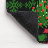 Bigfoot auf Strick Hintergrund Mousepad (Ecke)