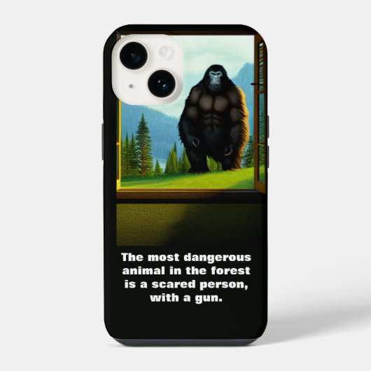 Bigfoot Außenbereich iPhone Hülle (Rückseite)